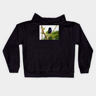 Red Legged Honeycreeper Kids Hoodie